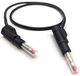 Mueller Electric 22.451-1.5M-0 Câble d'alimentation Fiche banane 4 mm Fiche banane 4 mm 1.5 m Noir 1 pièce(s)