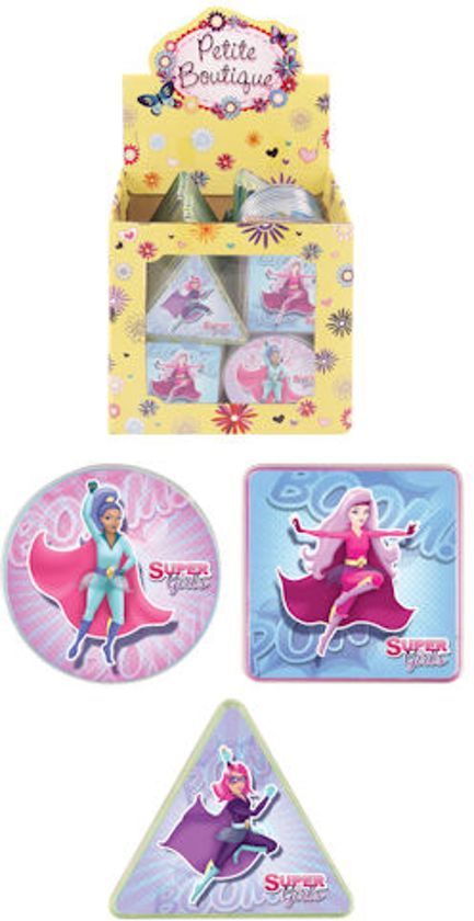 Panda - 96 Stuks Geduld Spelletjes Model: Super Girls in Traktatiebox Uitdeelcadeautjes
