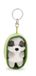 63168 Sleeping Pets 63168 Sleutelhanger wasbeer 8 cm in mandje, kleurrijk trouwe pluche metgezel voor rugzak of tas, sleutelhouder voor klein en groot
