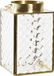 Item International Items Theelichthouder / windlicht - goudkleurig - metaal met glas 17 cm