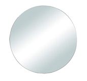 Rayher 46453000 Spiegelplaat, rond, om zelf vorm te geven en te decoreren, spiegelplaat voor tafeldecoratie, 20 cm, zilver