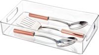 Boîte de rangement de cuisine sans marque transparente plastique 40,60x20,30x7,60 cm