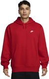 Nike Club Fleece Hoodie Rood