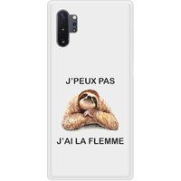 Samsung Bedrukt siliconen hoesje compatibel met Galaxy Note 10 Plus J'peux pas j'ai la flemme