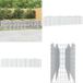vidaXL Schanskorf - gewelfd - verhoogd - 400x50x100 cm - gegalvaniseerd ijzer