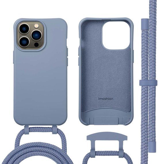 imoshion Color Backcover met afneembaar koord met MagSafe voor de Apple iPhone 13 Pro - Ash Blue