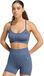 Adidas Performance Workout Essentials Light-Support Knit Beha - Dames - Blauw