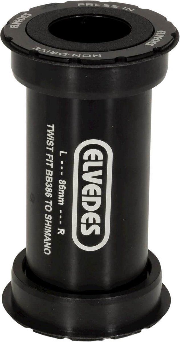 Elvedes Bottom Bracket T-fit Bb385 Shimano Zwart - 8716706024029