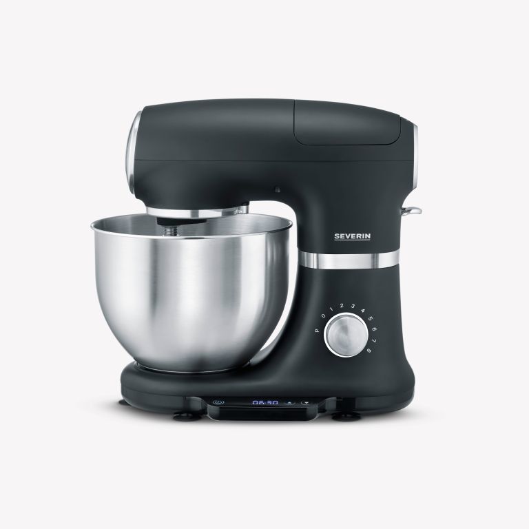 Severin KM 3898 Keukenmachine - 1000W - 5.5L - Zwart/RVS - Met Weegschaal