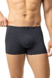 Mey Shorty Serie White Squares Heren Trunk Katoen Elastaan XXL Lava Grey