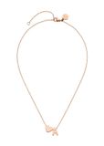 PURELEI Ketting Letter Heart A Roségoud Roestvrij staal 55 cm