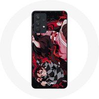 Maniacase Case voor Samsung Galaxy A13 5G Demon Slayer Tanjiro Nezuko Attack Combat