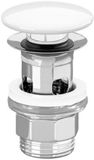 Villeroy & Boch push open design afvoerplug - 1 1/4 keramische afdekking - glans wit