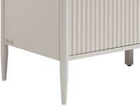 Vente-unique Dressoir 2 deuren en 3 lades in MDF - Beige en goud - CALITARO