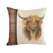 Evans Lichfield Hunter Highland Koe Kussenhoes, Multi, 43 x 43cm
