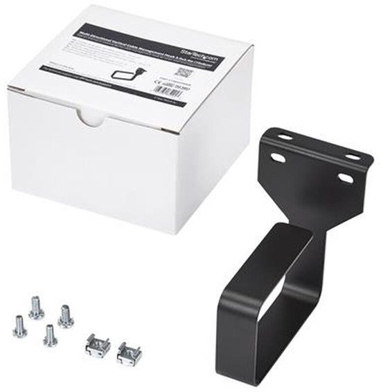 StarTech Multidirectionele verticale kabel-D-ringhaak voor serverracks - 6 x 10 cm