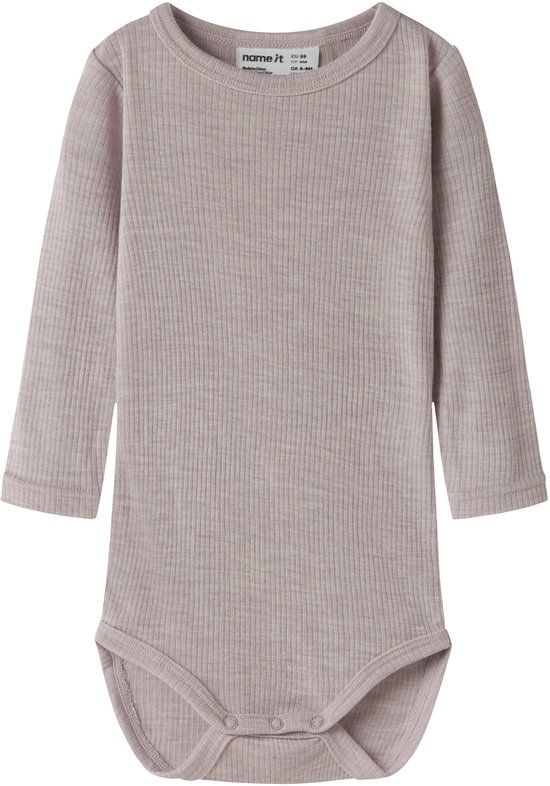 NAME IT - NBNWAX WOOL RIB LS BODY NOOS - Baby - Bodies - Violet Ice - Maat 74