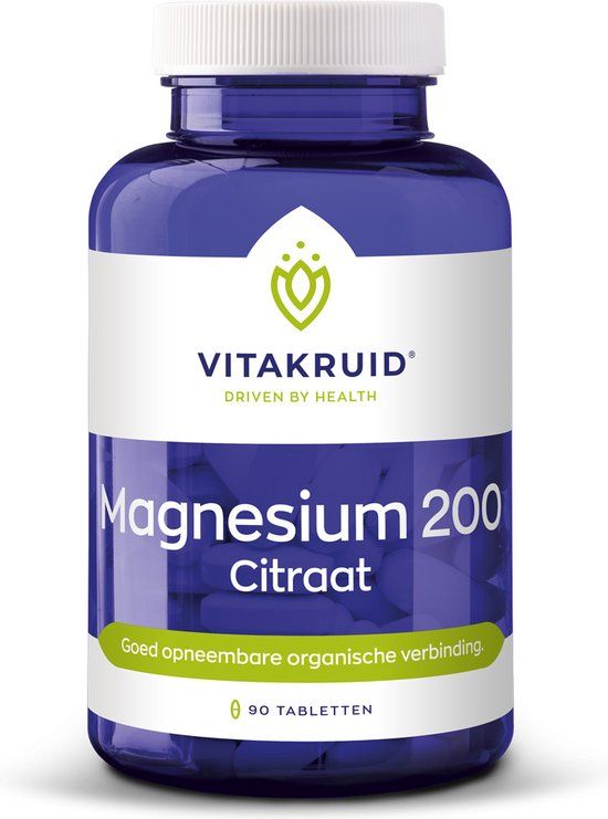 Vitakruid Magnesium 200 Citraat - 90 Tabletten
