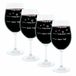 Leonardo verre à vin XL, set de 4, avec les textes : "Goede dag!", "Slechte dag!", "Niet vragen!", verre à humeur avec gravure humoristique, verre à vin pour différentes humeurs, capacité : 610 ml