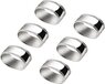 Zilverstad Servetring Ovaal 5,5cm - Set van 6 stuks - Zilver - Verzilverd