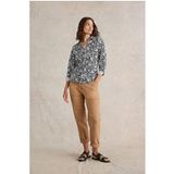 White Stuff Annie Jersey Shirt Black Print