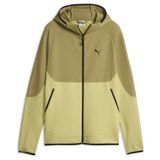PUMA PUMATECH Elevated Slim hoodie met volledige rits voor heren L, Rustic Olive Green