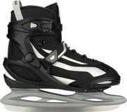 Nijdam IJshockeyschaats - Power Play - Semi-Softboot - Maat 40 - Zwart