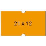Apli 101566 etiketten, rechthoekig, 21 x 12 mm, oranje, 6 rollen à 1000 stuks