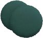 vidaXL Coussin d'assise 2 pièces Tissu Vert foncé Ø80 x 29 cm