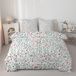 Dekbed à motif floral et anti-allergie pour une personne