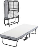 VEVOR Opklapbed met 10 cm Schuimmatras, Eenpersoons, Metaal, 79 cm Breed