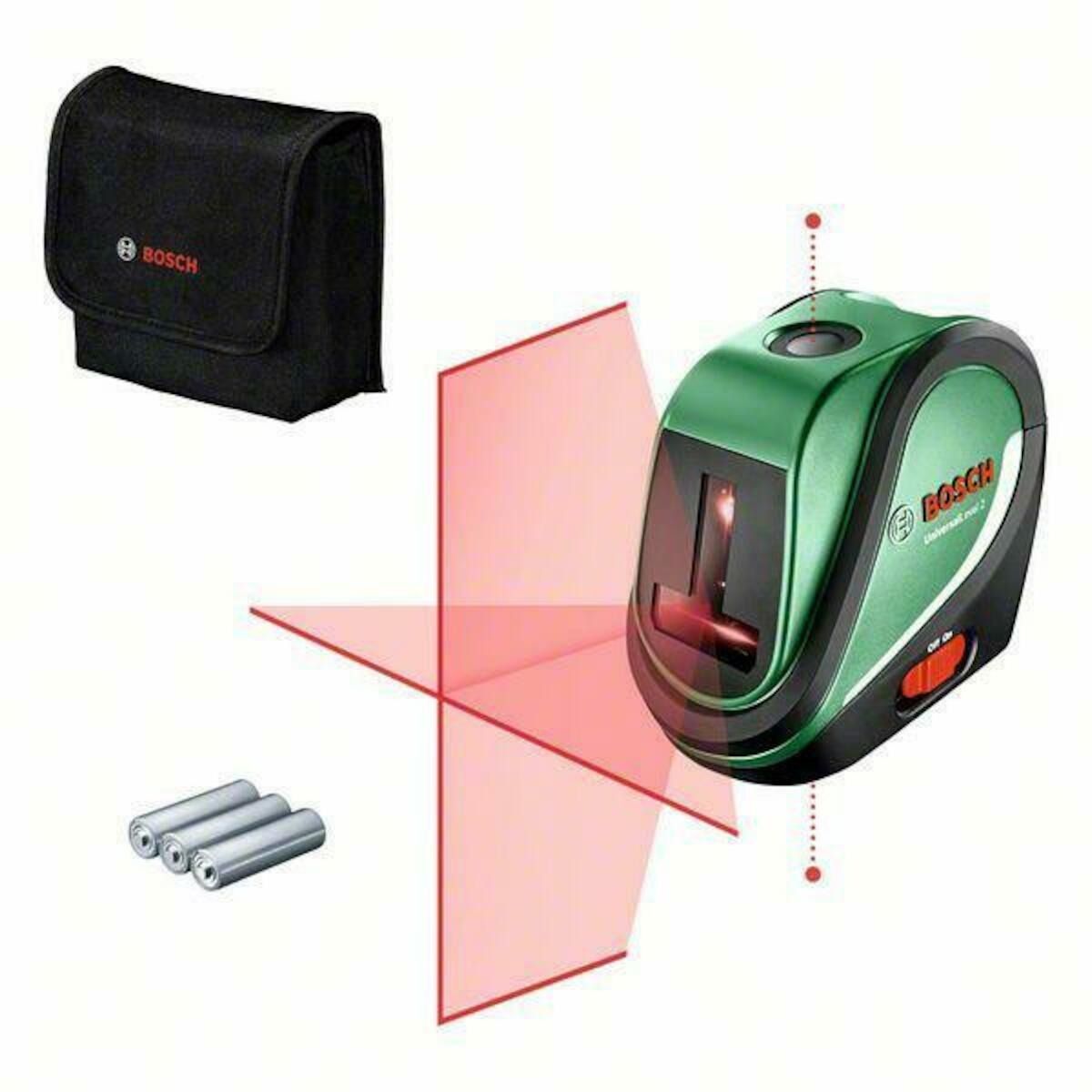 Bosch UniversalLevel 2 - Kruislijnlaser - Inclusief Opbergetui - Batterijen