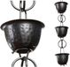 Monarch Rain Chains Aluminium gehamerd Cup regenketting vervanging downspout voor goten, zwart, regenketting 8.5 Ft