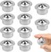 Roulettes 10 Pièces - Charge Lourde - Roulettes de Meuble - Jeu Plat - 15.9 mm - Acier au Carbone - Roulement de Transport Universel - Roulettes de Déménagement Universelles - Pour Systèmes de Transport et d'Alimentation