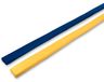 Mousse lance pour entraînement équin jaune et bleu