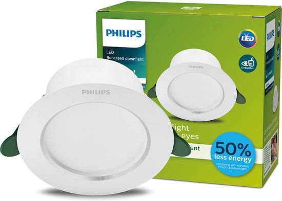 Philips Diamond Cut Ultra Efficient LED Downlight - 2W - White - 3000K - 9cm - 5 Year Warranty