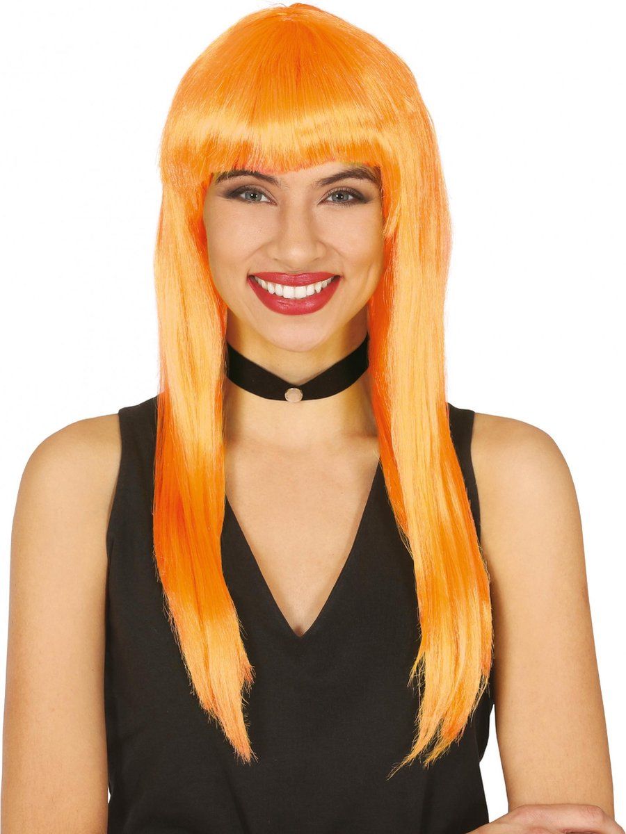 Fiestas Guirca Verkleedpruik Dames Synthetisch Oranje One-size