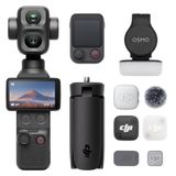 Osmo DJI Osmo Pocket 4P Vlog Combo, vlogcamera met dubbele lens, filmische 4K | 3× optische zoom, 4K/240 fps, dynamisch bereik van 17 stops, 103 GB ingebouwd geheugen, invullicht, Osmo FrameTap