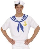 Widmann Scheidsrechter Kostuum Echt Matrozen Shirt Man Medium / Large Carnaval kostuum Verkleedkleding