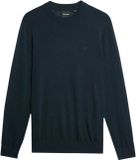 Lyle & Scott Tonal Eagle Merino Trui Donkerblauw Kn2121vc