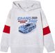 Vertbaudet Sweater met capuchon met print gemêleerd grijs