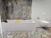 Badland SHEA ligbad 160 x 70 cm wit met acrylpaneel met hoofdsteun met bamboe badplank