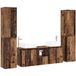 Maison Exclusive - Ensemble de 5 meubles de salle de bain en bois de récupération, dimensions : 33 x 34,5 x 160 cm