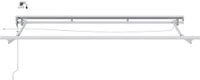 vidaXL Elektrisch Zonnescherm Frame met LED's Wit 2,5 x 2 m Aluminium