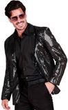 Widmann SRL Pailletten Colbert Glam Fest Man Zwart