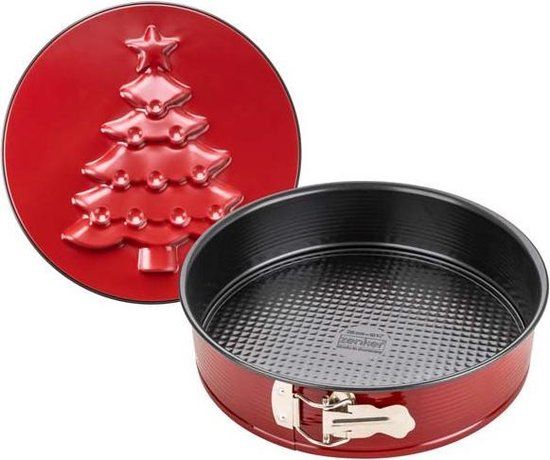 Zenker 6006 Cakevorm - Rond - 26cm - Zwart/Rood