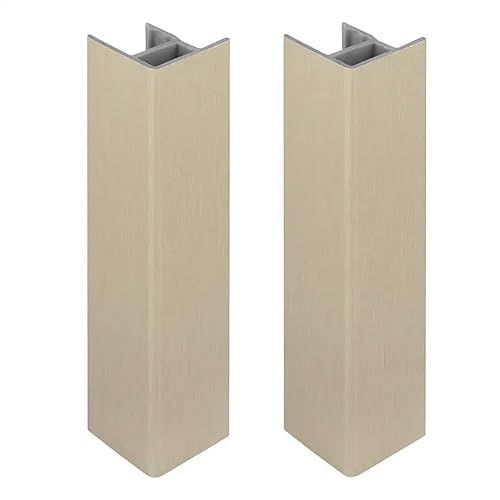 Cyclingcolors 2 x Connectoren voor Plint - 120 mm - Roestvrij Staal - Zilver
