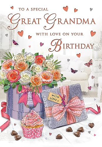 Regal Publishing Verjaardagskaart Oma, Bloemen - 9 x 6 inch