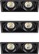 KS Verlichting Inbouwspot Bjorn 2 zwart set 3 stuks