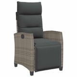 VidaXL 4108276 Chaise de jardin Plastique, Acier Gris foncé